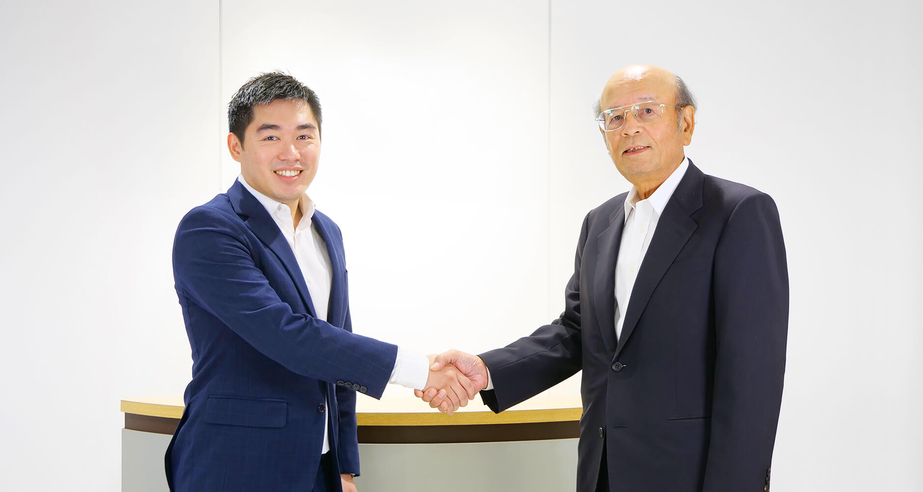 Adrian Ang, CEO of Aevice and Yasunobu Morishima, Representative Director of A&D